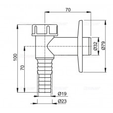 ALCA PLAST Сифон для стиральной машины наружный APS2